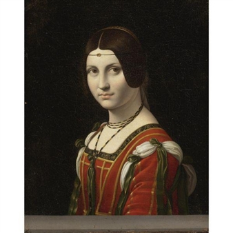 PORTRAIT OF A WOMAN, CALLED "LA BELLE FERRONNIÈRE" - Leonardo da Vinci