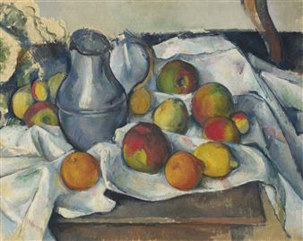 Bouilloire et fruits - Paul Cézanne