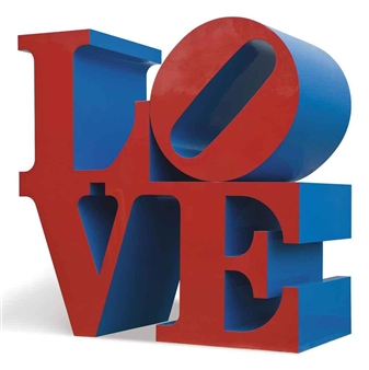 Love Red/Blue - Robert Indiana