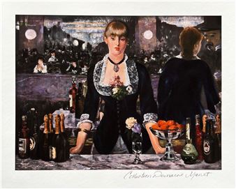 Bar At The Folies Bergene Estate - Édouard Manet