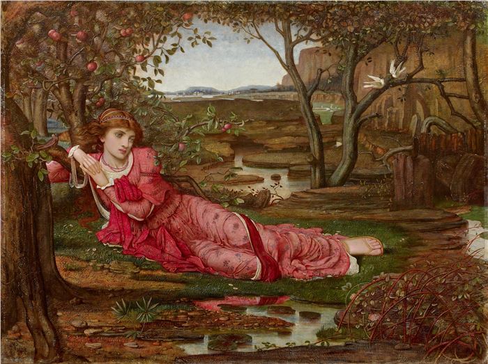 John Strudwick, Song without Words, 1875, oil on canvas, 74.3 x 99.8 cm, Collection of Pérez Simón