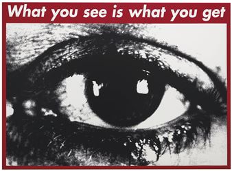 Untitled (What you see is what you get) - Barbara Kruger