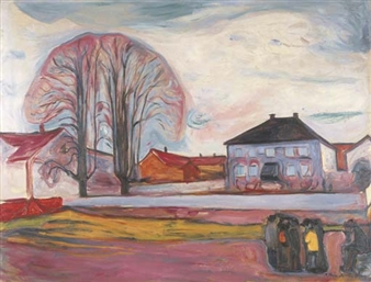 Haus in Aasgaardstrand - Edvard Munch