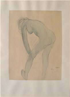 AUGUSTE RODIN - JEUNE MODÈLE S'ÉTIRANT - Auguste Rodin