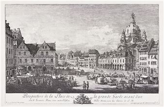 Perspective de la Place de la grande Garde - Bernardo Bellotto