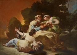 Lot and his daughters - Francisco José de Goya y Lucientes