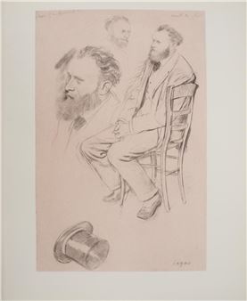 EDGAR DEGAS - ETUDE DE MANET AU CHAPEAU - Edgar Degas