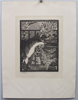 'Le chat et les fleurs' / 'Die Katze und die Blumen' - Édouard Manet