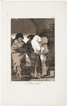 Francisco de Goya (1746-1828) Pobrecitas! (Poor little girls!), plate 22 from Los Caprichos - Francisco José de Goya y Lucientes