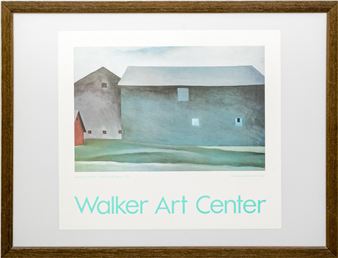 Decorative Walker Arts Center Poster With Print Of Georgia O'Keefe Painting - Georgia O'Keeffe