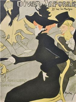 Henri DE TOULOUSE LAUTREC - Le divan japonais - Henri de Toulouse-Lautrec