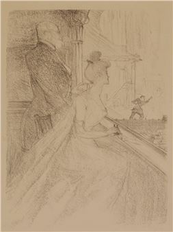 La Loge - Faust - Henri de Toulouse-Lautrec