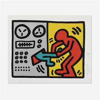Untitled (from the Pop Shop III series - Keith Haring