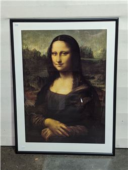 LEONARDO DE VINCI, Well framed and mounted art print of the Mona Lisa - Leonardo da Vinci