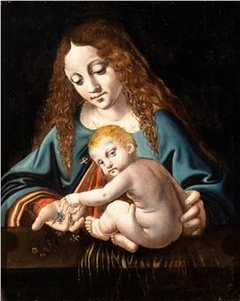 Madonna and Child (Madonna dei Fiori), Fine XV - Inizio XVI secolo - Leonardo da Vinci