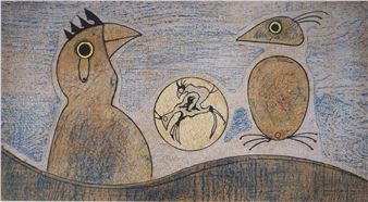 Max ERNST - Rêve surréaliste : les coqs - Max Ernst