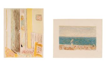 Radiateur and La Plage (two prints from Album Pierre Bonnard - Pierre Bonnard